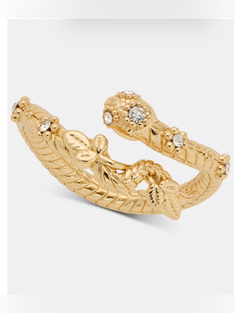 NWT! Marchesa Pave’ Snake Bypass Ring